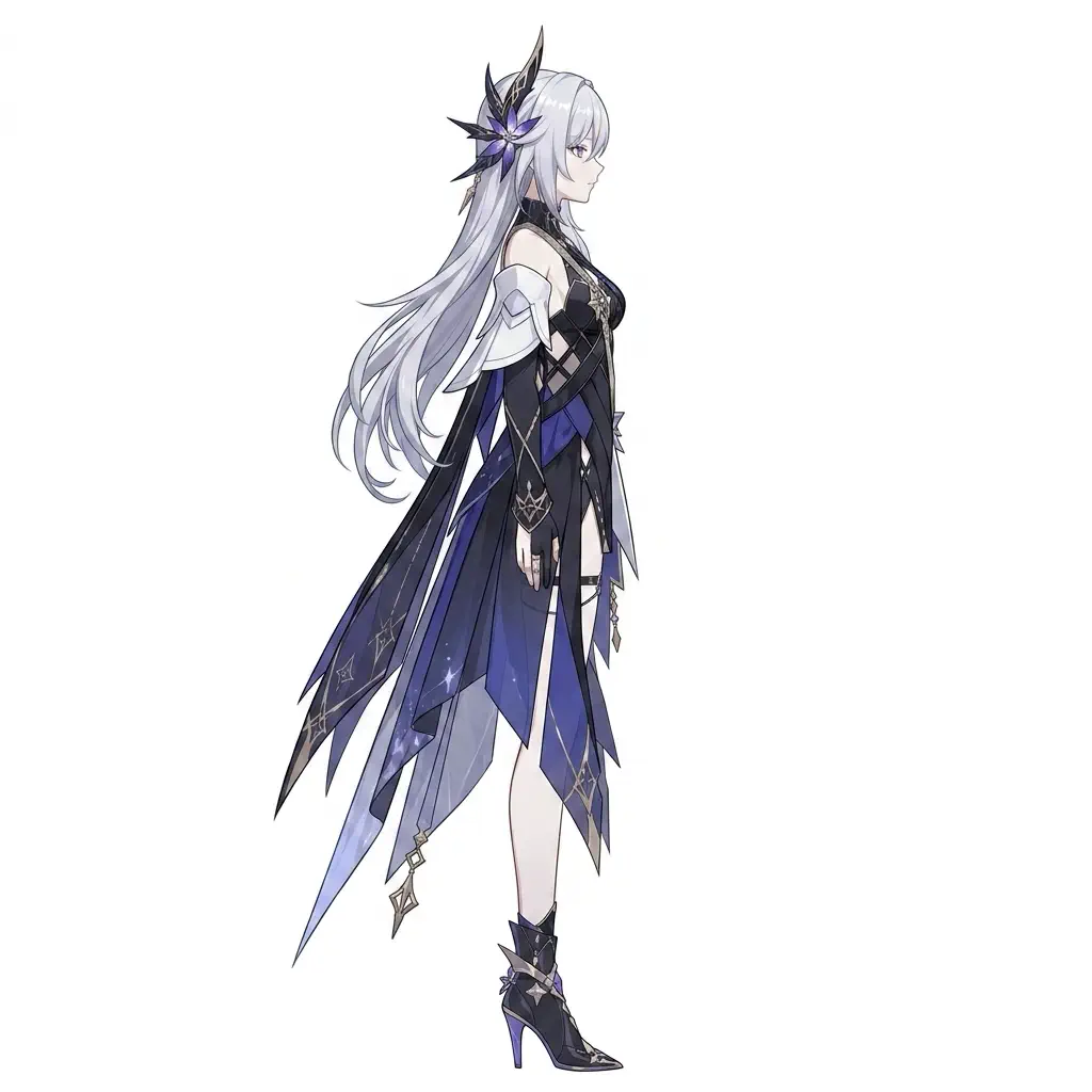 Character turnaround left side view