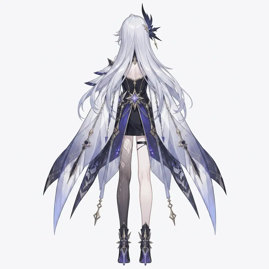 Character turnaround back view